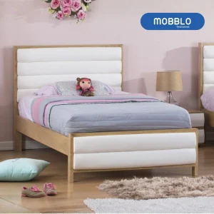 Cama Sencilla 1:00 Madeira Blanco, Natural