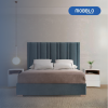 Cama Doble Lucas Velvet Green