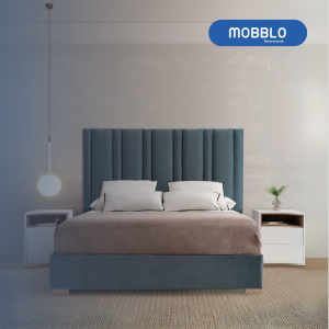 Cama Doble Lucas Velvet Green