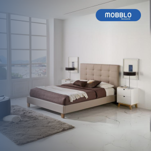 Cama Doble Andros Beige