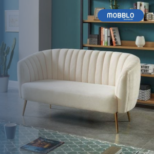 Sofa 3 puestos Joha Lino, Marfil