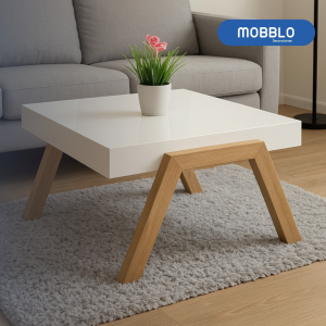 Mesa de Centro Primavera Blanco Natural